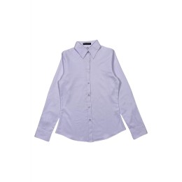 Designed long-sleeved waist slimming shirt, customized white women's business shirt, company uniform, team uniform, cinema uniform, shirt store R429 Designed long-sleeved waist slimming shirt, customized white women's business shirt, company uniform, team uniform, cinema uniform, shirt store R429